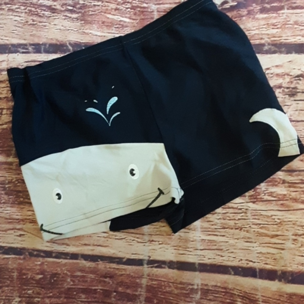 Moschino swim trunks size 4 shark design
